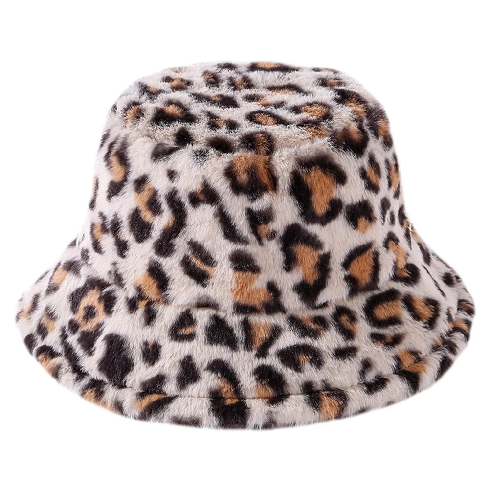 Hats for Bucket Hat Leopard Fisherman Hat Cap Vintage Warm Hat - £12.32 GBP
