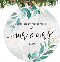 Wedding Gift for Couple Our First Christmas as Mr Mrs 2023 1st Christmas Married - $11.95