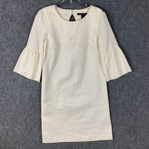 French Connection Dress Women&#39;s Size 4 Cotton Blend Cream Adults - $22.32 CAD