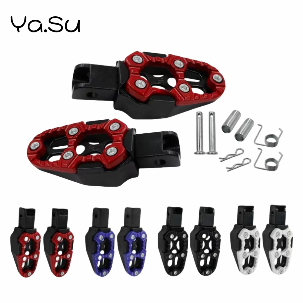 1 Pair Motorcycle Modification Aluminum Alloy Pedals Rear Anti Slip Pedal - $21.19+