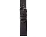 Morellato Bramante Genuine Leather Watch Strap - Black - 20mm - Chrome-p... - £44.06 GBP