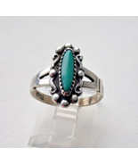BELL TRADING POST 925 STERLING SILVER NATURAL TURQUOISE RING SIZE 6.5 - €41,93 EUR