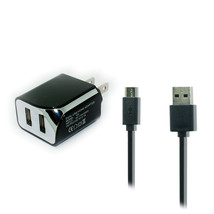 Wall Ac Home Charger+5Ft Long Usb Cord Cable For Att Alcatel Smartflip 4052R - £23.58 GBP