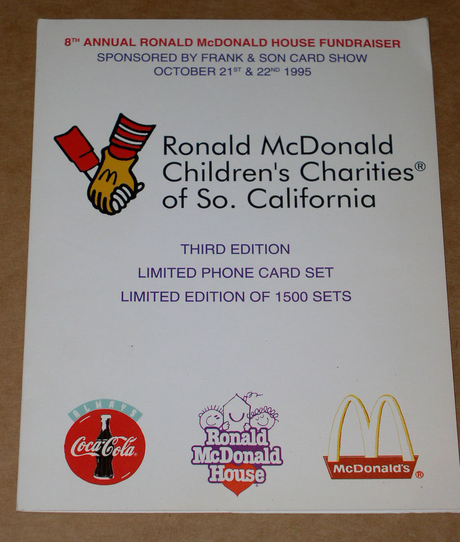 McDonald's Ronald McDonald Limited Phone Card Set Vintage 1995 Frank & Son - $39.99