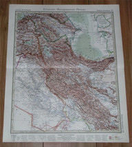 1927 Vintage Map Of Western Iran Armenia Azerbaijan Armenia / Iraq - £25.03 GBP