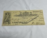 1913 The First National Bank Of Cooperstown NY Check #2615 KG JD - $11.88