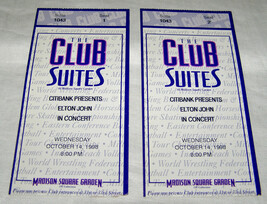 VINTAGE PAIR 10/14/98 ELTON JOHN IN CONCERT VIP (CLUB SUITES) TICKET STU... - $127.81 MXN