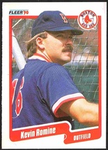 Boston Red Sox Kevin Romine 1990 Fleer Baseball Card #286 nr mt - £0.39 GBP
