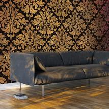 Tiptophomedecor Peel and Stick XXL Wallpaper Wall Mural - Golden Baroque Pattern - £107.77 GBP