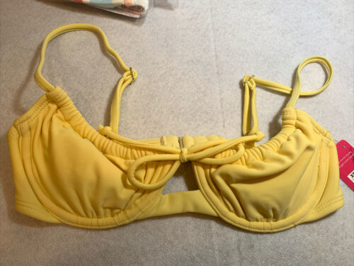 Primary image for Xhilaration™  - Juniors' Shirred Underwire Bikini Top - Yellow - Size XS (00)