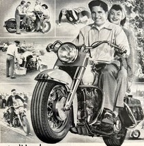 Harley Davidson Hydra Glide Advertisement 1951 Motorcycle Lots Of Fun LG... - $39.99