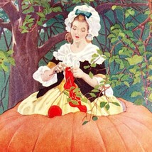 Peter Peter Pumpkin Eater 1912 Lithograph Print Choate Art Mother Goose DWZ6 - £19.53 GBP