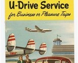 TWA The Gray Line U Drive Service Brochure Trans World Airways Constella... - £14.21 GBP