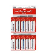 Pack of 10 pens Blue Ink Cello Papersoft Ball Pen Premium School Office ... - £16.82 GBP