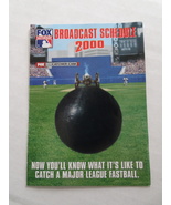 Vintage FOX SATURDAY GAME OF THE 2000 Baseball Pocket Schedule - £2.35 GBP