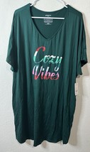 Joyspun Women’s Green Cozy Vibes Nightgown Sleep Shirt Size 2X/3X - €21,64 EUR