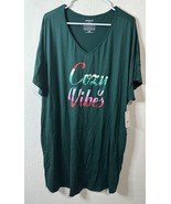 Joyspun Women’s Green Cozy Vibes Nightgown Sleep Shirt Size 2X/3X - $33.82 CAD