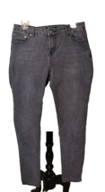Baccini Jeans Size 10 Gray Women&#39;s Ankle Dark Wash Skinny Leg 80&#39;s. Casual - $282.45 MXN