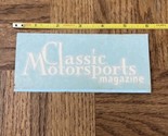 Auto Decal Sticker Classic Motorsports Magazine - $14.73