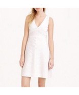 J. Crew Ribbon Dress true to Size zippered back Lined size 4 Women&#39;s Whi... - £30.41 GBP