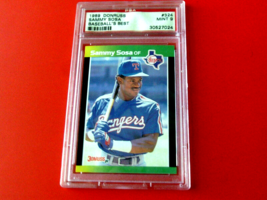 1989 Sammy Sosa Donruss Rookie Basebal Ls Best #324 Psa Mint 9 !! - £19.29 GBP