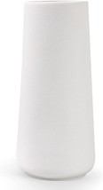 Ygeomer 7.7&quot; White Ceramic Vase For Flowers Minimalist Design, Office Desk - £33.79 GBP