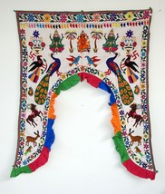 Vintage Welcome Gate Toran Door Valance Window Décor Tapestry Wall Hanging DV10 - £59.21 GBP