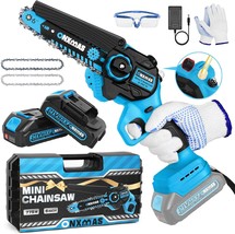 Mini Chainsaw Cordless 6 Inch, Woodranger Mini Chainsaw With 2×2.0Ah Batteries &amp; - $77.97