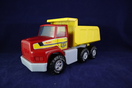 Vintage Nylint 1989 Red  Yellow  Plastic &amp; Pressed Steel Dump Truck - $12.00