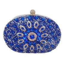  PEAFOWL Purple Wallet Stylish  Sequin Evening Bag  Women Bridal Party Prom Blin - £117.71 GBP