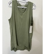 Athleta Green V Neck Tunic Inspire Tank Size Large Tall - $39.99