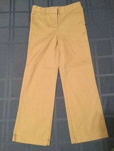 Size 10 Husky George pants khaki uniform flat front boys  - $7.59