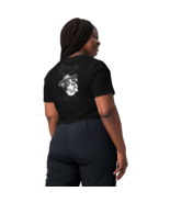 Women’s Crop Top – Born to Dilly (Back Print, Black) - €42,67 EUR