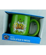 Big Mouth Fore! Ceramic Golfers Mug Coffee Golf ball 20oz 3D Green Gift ... - $12.99