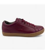 Lacoste Straightset 3 SRM Burgundy Mens Casual Sneaker - $123.27 CAD