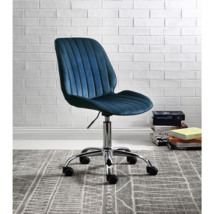ACME Muata Office Chair, Twilight Blue Velvet & Chrome - $204.99