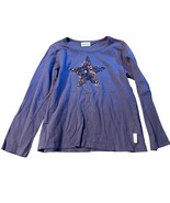 Naartjie Kids Purple Long Sleeve Shirt With Sequin Star Design Girls 8 - $273.69 MXN