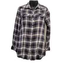 Harley Davidson Shirt Size XS Womens Plaid Button Front Harley Patch Lon... - £14.69 GBP