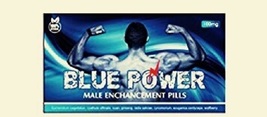Natural Male Enhancement Blue Power Longer Lasting Herbal Mix 10 Ct - £21.62 GBP