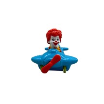 2007 Ronald McDonald Baby Ronald in Blue Airplane Happy Meal Toy Cake Topper - £4.70 GBP