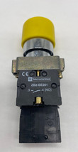 Telemecanique ZB2-BE202 Yellow Pushbutton W/Contact Blocks  - $35.60