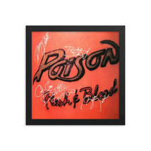 Poison signed Flesh &amp; Blood album Reprint - £58.66 GBP