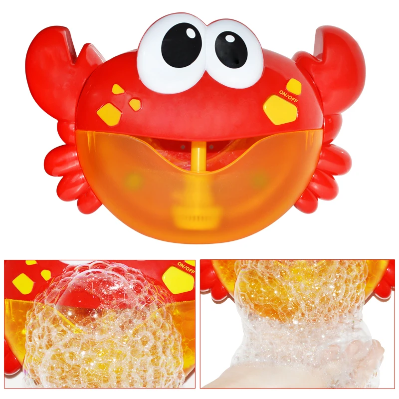 Bath Toy Bubble Crabs Baby Bath Toy Funny Toddler Bath Bubble Maker Pool - £16.83 GBP+