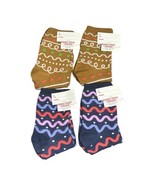 4 Pair Made for Retail Women Adult Gingerbread Poly Socks One Size Fits ... - $5.93