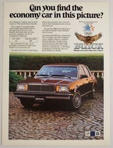 1983 Print Ad The Buick Skylark 4-Door Gas Economy Car  - £10.61 GBP