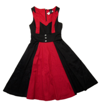 NWT Her Universe Marvel WandaVision Scarlet Witch Cotton Fit &amp; Flare Dress XS - £77.53 GBP