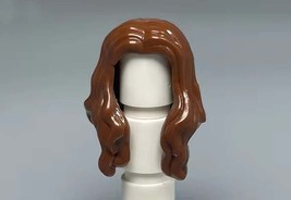 Brown Wavy Long Hair For Rare Minifigures - $77.34 MXN