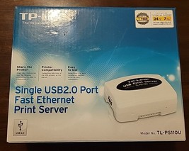 TP-Link TL-PS110U USB Ethernet Print Server New Used - $28.49