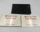 1997 RAM Pickup Owners Manual Set with Case OEM K02B44009 - £28.52 GBP
