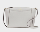 New Kate Spade Monica Pebbled Leather Crossbody Quill Grey Dust bag incl... - $102.51